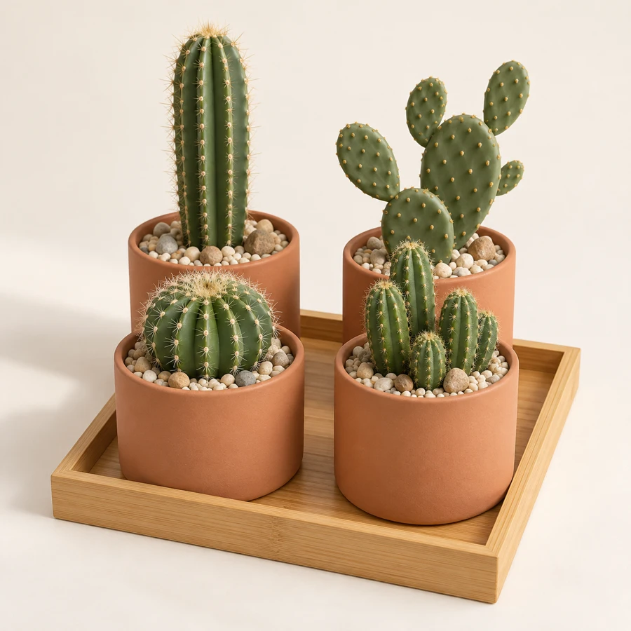 Desk Ritual Collection artificial cactus set